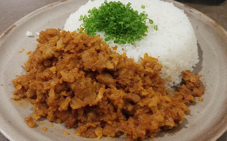 Adosilog (Adobo Flakes with Garlic Rice and Egg)