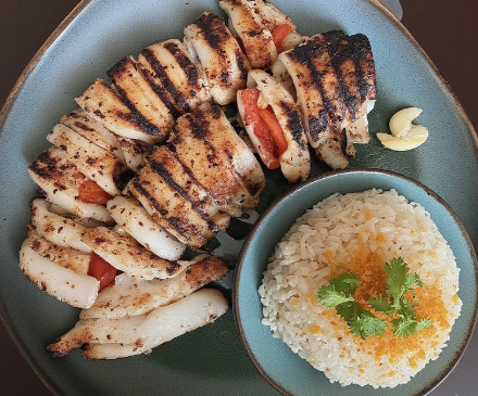 Inihaw na Pusit (Grilled Squid)